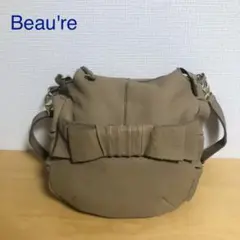 Beau're ビュレ 2WAY リボン バッグ ハンドバッグ ショルダーバッグ