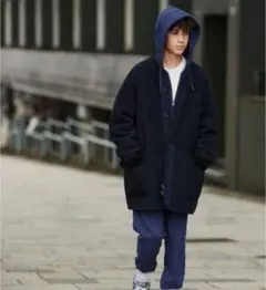 UNIQLO×Engineered Garmentsフリースノーカラーコート