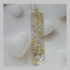 ハンドメイド キーホルダー バックチャーム キラキラ ゴールド シルバー