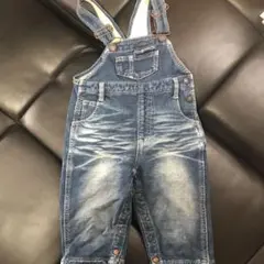 男女兼用♪オーバーオール　ソフトデニム　つなぎ　80