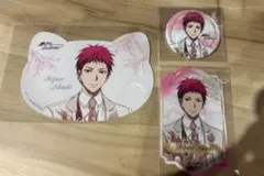 黒子のバスケ 赤司征十郎 缶バッジ 猫型イラストシート ステッカー