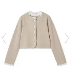 セルフォード　フリルデタッチャブルカーディガン　GBEG