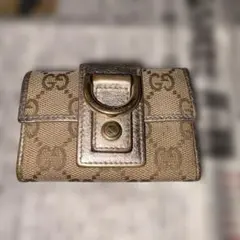 GUCCI ベージュ GGキャンバス キーケース