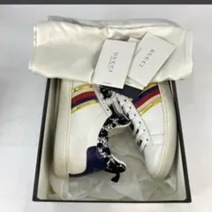 メ*イ様 GUCCI グッチ 19AW レースハイトップ スニーカー ホワイトのサムネイル