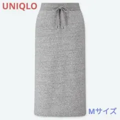 【UNIQLO】ユニクロ　ボアスウェットスカート　グレー　Mサイズ