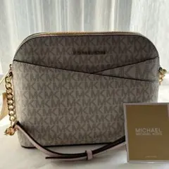 新品 未使用 タグ付き MICHAEL KORS ロゴプリント ショルダーバッグ