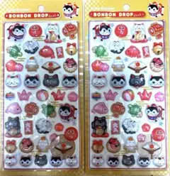 【国内正規品】ボンボンドロップシール和柄 縁起物 2個セット