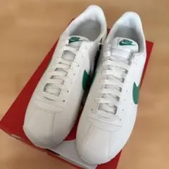 NIKE CORTEZ 28.5cm ホワイト/グリーン スニーカー