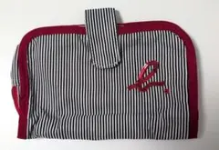 【未使用】agnès b. ストライプポーチ