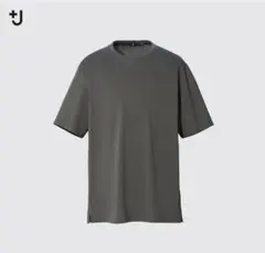 【美品】ユニクロ+J スーピマコットンリラックスフィットクルーT オリーブ