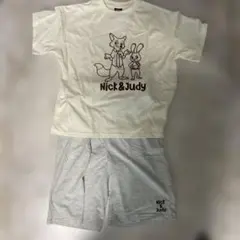 【新品•未使用】ズートピア Nick & Judy ルームウェア セット　Mのサムネイル