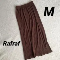 Rafraf ブラウン プリーツロングスカート　M レディース　タイトスカート