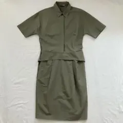DRIES VAN NOTEN シャツワンピース カーキ ドリスヴァンノッテンのサムネイル