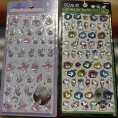 新品未開封　正規　匿名　ボンボンドロップシール2枚セット　スヌーピー　オイスター
