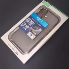 iPhone17 ソフトケース メタリックブラウンフレーム　ELECOM