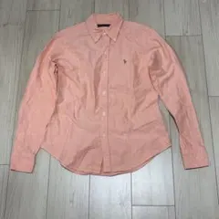 ラルフローレン オックスフォード　ボタンダウン 長袖シャツ ピンク
