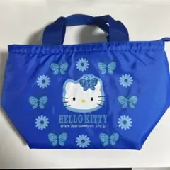 HELLO KITTY 青い保冷ナイロンバッグ