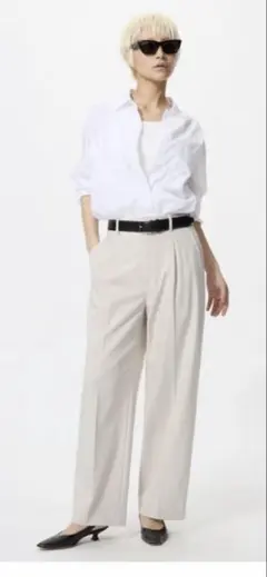 UNIQLO タックワイドパンツ オンラインストア限定XSサイズ