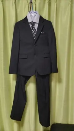 フォーマルスーツ 黒 150cm シャツ・ネクタイ付き