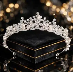 ブライダル ティアラ パール クリスタル 結婚式 ウェディング 前撮り 花嫁