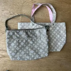 ラシットミニショルダーバッグと付録手提げセット
