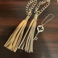 キーホルダー バックチャーム フェイクレザー 3点