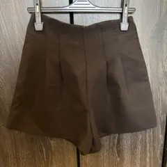 GRL ハイウエストタックショートパンツ