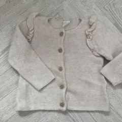 H&M フリル付きカーディガン 80㎝