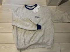 しまむら　mysa closet 田中里奈　配色トレーナー　LL 裏起毛 ブルー