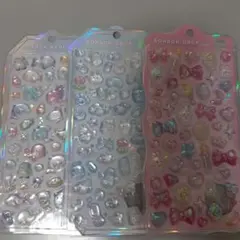 【正規品】らめーる　みずいろ　ほうせき　ボンボンドロップシール　3枚セット