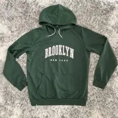 パーカー グリーン スウェット フード付き　L SHEIN