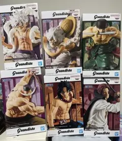ワンピース Grandista ニカ　白ひげ　シャンクス　ゾロ　エース　6体