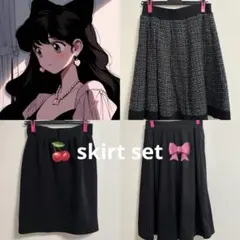 スカート 3点セット ‪‪❤︎‬フォーマルめ‪‪ 卒業式入学式に‪‪❤︎‬