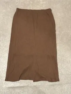 アースミュージック&エコロジー　起毛リブスカート