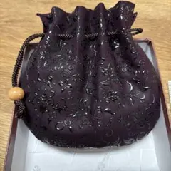 未使用　甲州印伝 印傳屋 巾着袋 ポーチ　箱なしのサムネイル