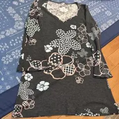 ALBA ROSA 花柄 長袖ミニワンピース F