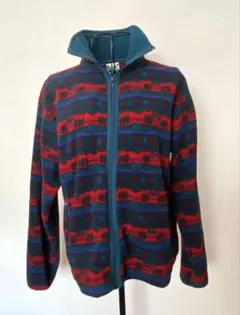 80s エルエルビーン L.L.Bean 総柄 フリースジャケット