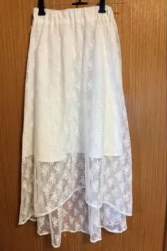AS KNOW AS PINKY＊花柄レース チュールスカートのサムネイル