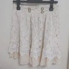 INGNI レースミニスカート(ベージュ)