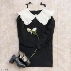 ディアマイラブローズ セーラーハートニットワンピ 量産型 地雷 フレンチガーリー