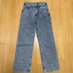 shein DAZY ストレートデニム パンツ S ライトブルー