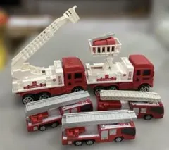 6点 消防車 ミニカー セット はしご車 おもちゃ 묶음 판매 マクドナルド