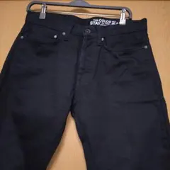 H&Mストレートレギュラーウエスト30/30CN 170/76A 美品ブラック