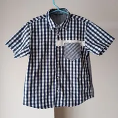 コムサイズム　チェック　半袖シャツ　130 　フォーマル 男の子　ラルフローレン
