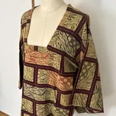 正絹　道行コート　未使用　和装コート　身丈　約　77㎝、裄　約　63㎝