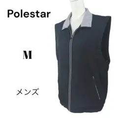 Polestar メンズ　フリース裏地ベスト【M】ブラック