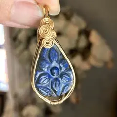 14kgfカービングラブラドライトPT＊Gouden Prins