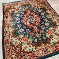 立体柄、144万ノット！本場イラン産 絨毯 ！100×150cm-200401 - メルカリ