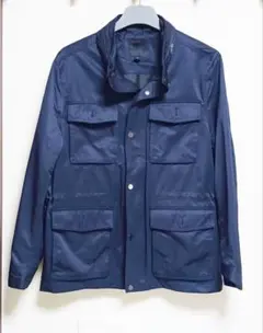 メンズ　H&M ネイビー ミリタリージャケット M
