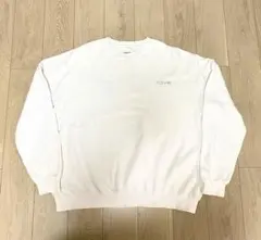 【美品RVCA ルーカ】　ホワイト　スウェット トレーナー　ナッピング加工